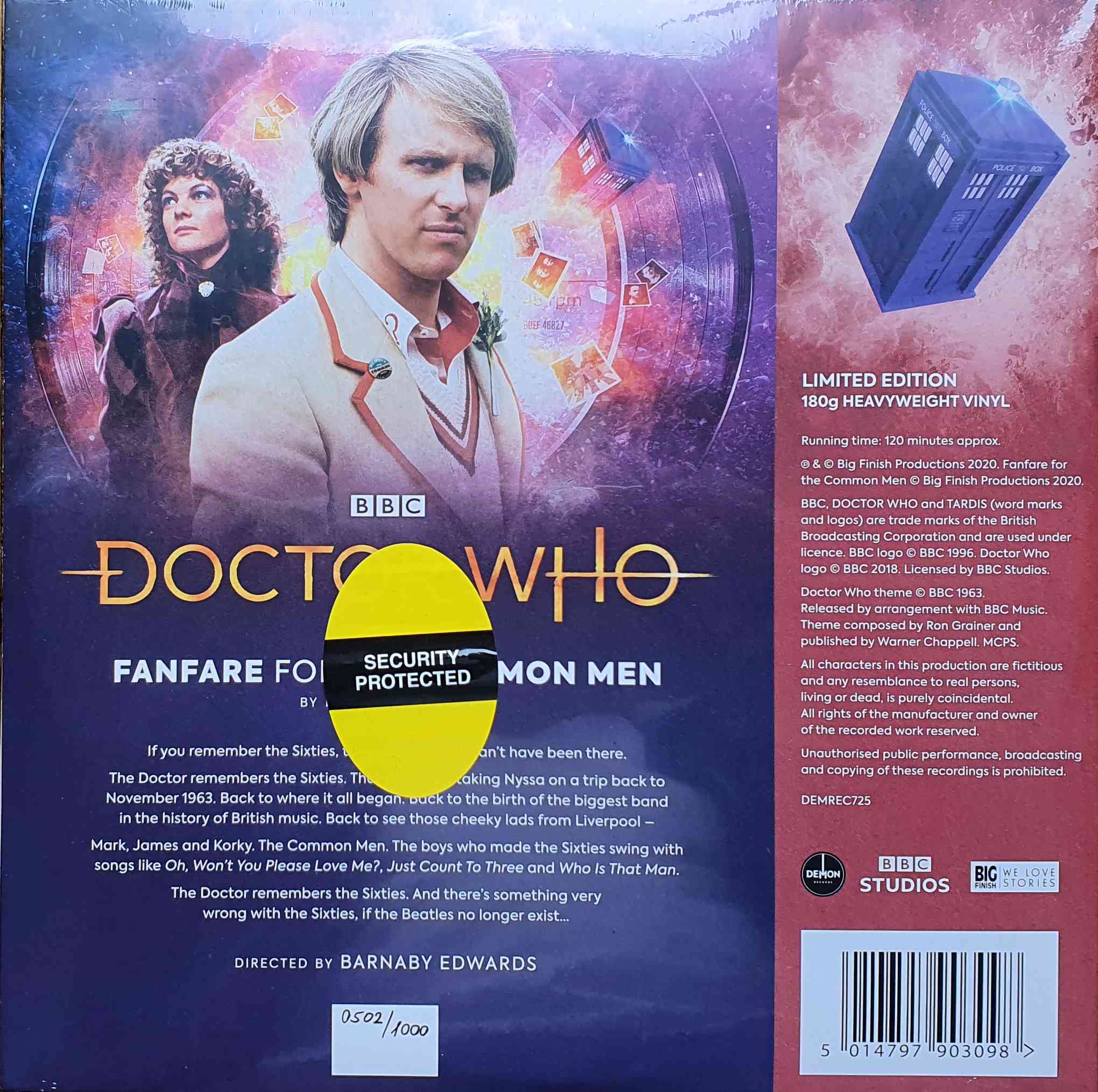Picture of DEMREC 725 Doctor Who - Fanfare for the common man by artist Eddie Robson from the BBC records and Tapes library